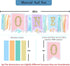1st Rainbow High Chair Banner for Birthday - Baby Girl Smash Cake for Photo Props, First Birthday Photo Background