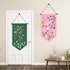 Kunyeah Wall Hanging Brooch Organizer Storage Case - Colorful Canvas Pin Board Stand for Enamel Pins (Green)