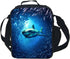 CAIWEI Insulated Lunch Box Cooler Bag, Animal Dinosaur Cat Shark Husky and Dolphin (SHARK 1)