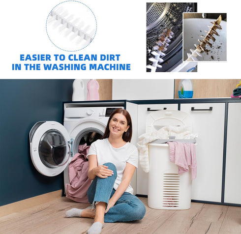 SOLUSTRE Washing Machine Cleaner Brush, Flexible Refrigerator Coil Cleaning Brush, Washer Drum Brush for Home Dryer
