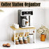MARTY Kitchen Countertop Organizer Cabinet Shelf, 17.3x12.6, Large Spice Racks, Stackable Metal & Wood for Kitchen,