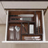 Bamboo Drawer Organizer, Kitchen Utensil Holder, Office Desk Supplies, 8.9 x 5.9 x 2.6, Nut-brown