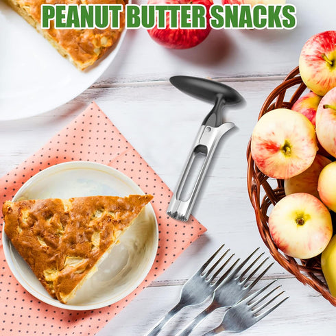 PTNITWO Apple Corer, Premium Stainless Steel Apple Corer Tool,Sturdy Ergonomic Handle, Easy to Use and Clean