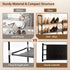 Gmrithaf 5 Closet,Entryway,Dorm,Garage,Corridor, 33.8" 5 Shoe Rack - Tier Shoe Organizer Storage Rack with Metal Tubes