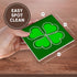 3dRose Lucky Green Shamrock - Ceramic Tile Coasters, Set of 4
