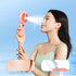 Handheld Fan Portable Misting Fan, Rechargeable Personal Mister Fan with 5 Speeds 3000mAh Battery Operated Fan with Mist, LED Display, 90° Foldable Cooling Fan for Travel Camping outdoor Pink by Fanadith