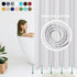 Biscaynebay Hotel Quality Fabric Shower Curtain Liners, 72" X 72", White Water Resistant with Rust Resistant Grommets