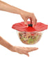 Charles Viancin Poppy Silicone Lid for Food Storage & Cooking, 9''/23cm, Airtight Seal, BPA-Free
