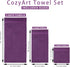 COZYART Set, Set 3 1 1 1 650 Luxury Purple Bath Towels Turkish Cotton Hotel Large Towels for Bathroom, Thick Bathroom