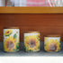 Sets Counter,Tea Set Set 3 Sunddo Sunflower Ceramic Canister for Kitchen Coffee Sugar Canister with Bamboo Lid