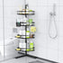 4-tier Aitatty Corner Shower Caddy Standing: Rustproof Shower Organizer Shelf - Floor Shower Corner Shelf Rack Stand