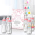 TrelaCo 12 Cool Baby Shower Games Bottle Chug Sign and Pcs Baby Bottle Shower Favor Baby Bottles for Baby Shower Games
