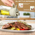 Oil Sprayer for Cooking 2pcs, 16oz/470ml Glass Oil Spray Bottle, Mist Olive Oil Dispenser