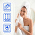 6 Set, Superior Cotton Piece Assorted Solid and Marble Hand Towel Daily Use, Soft, Absorbent, Decorative Bathroom