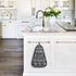visesunny Bohemian Style Elephant Black Kitchen Dish Towel with Hanging Loop Absorbent Hand Towel for Bathroom Cleaning
