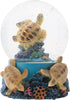 Elanze Designs Coral Reef Sea Turtles 100MM Wind Up Musical Glitter Water Snow Globe Decoration