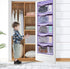 Kids Clothes Organizer for School, Weekly Hanging Storage from Monday to Friday, Day of Week Closet Organizer (PURPLE)