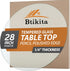 28" Tempered Glass Table Top Round Transparent Table Surface 1/4'' Thick Pencil