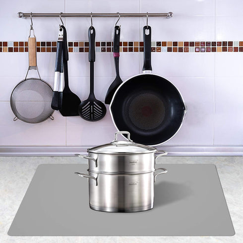 Silicone Placemats, Food-Grade Non-Slip Waterproof, Stain Resistant Kitchen Counter Mat, Heat Resistant, Dishwasher