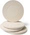 Coaster Stone Absorbent Stone Coasters, Greek Key, Set of 4, 4-1/4 Inch