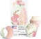 Floral Cupcake Wrappers - Blush Pink Gold Vintage Rose Liners for Baby Shower, Wedding, Birthday Party (24 Count)