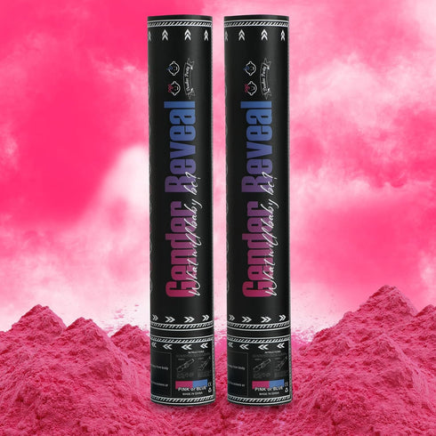 Girl Gender Reval Powder Cannon Pink, DOUKEE Pink Powder Only Smoke Cannon
