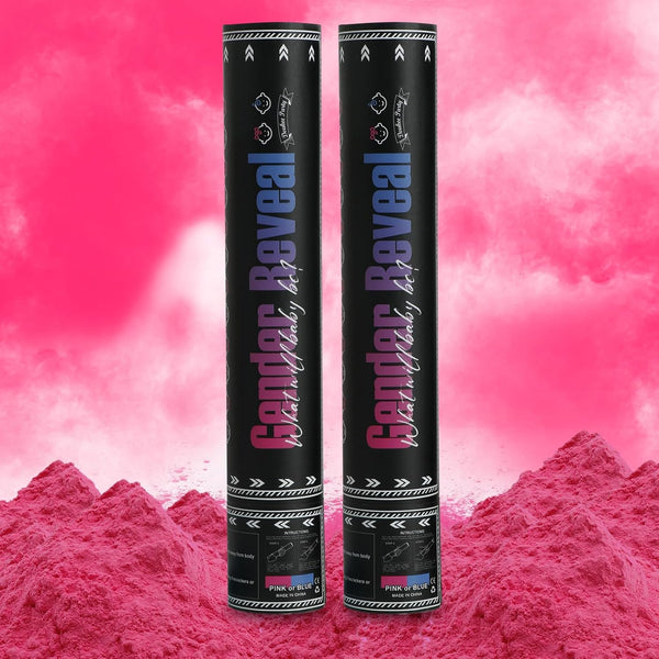 Girl Gender Reval Powder Cannon Pink, DOUKEE Pink Powder Only Smoke Cannon
