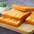 2PCS 4.33 Inches Artificial Simulation Bread Fake Toast Slice Lifelike Toast Faux Bread Realistic Food Model for Home
