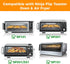 4 Pack Non-stick Reusable Air Fryer Liners for Ninja Flip Toaster Oven & Air Fryer