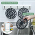 Silicone Trivets for Hot Dishes, Heat Resistant Mat for Kitchen Counter, Round Silicone Mat Set of 6 Gray