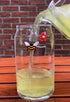 Magnetic Wine Glass Charms Set of 6 with Bee, Strawberry, and Flowers - Fun Drink Markers or Cocktail Identifiers