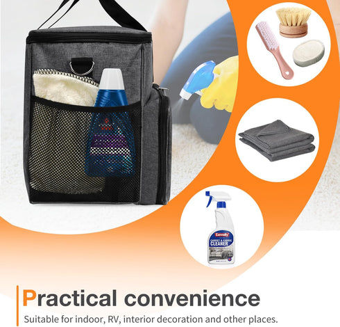 Carrying Case for Bissell Carpet and Upholstery Cleaner 1400B/3353, Storage Bag with Removable Divider