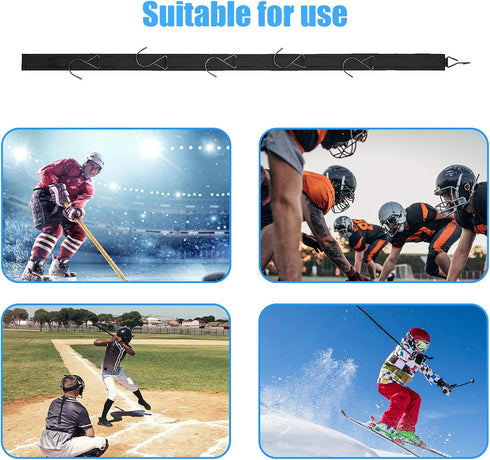 Hockey Hanger Portable Drying Rack - 5 Hooks for Home and Outdoor Use in Ice Hockey, Skating, Football, Camping