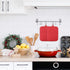 R HORSE 6Pcs Christmas Red Pot Holders with Pocket, Heat Resistant Potholder Set for Kitchen, 7''x9''