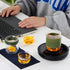 Chinese Travel Tea Set with 1 Infuser, 2 Cups, 1 Master Mug, All in One Water Resistant Case for Business Trip