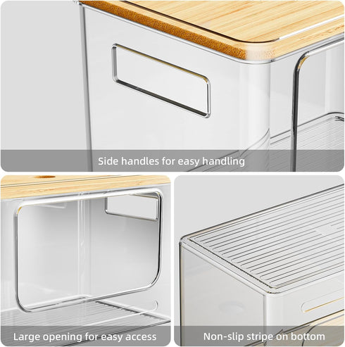 Kitchen,Set 3 13/30/33 Bags,Set 3 Under Sink Organizer,Plastic Trash Bag Holder Dispenser,Stackable Pantry Laundry Room