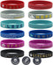 Inkstone Christian Inspirational Bible Silicone Rubber Wristbands, 12 Pack Motivational Bracelets for Men & Women