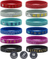 Inkstone Christian Inspirational Bible Silicone Rubber Wristbands, 12 Pack Motivational Bracelets for Men & Women
