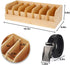 GTI 2pcs Belt Organizer with 7 Compartments, Bamboo Storage Case for Tie and Belt, Closet Organizer for Men and Women