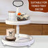 2 3.75' Pcs Wood Riser - Display Stand for Farmhouse Decor, Tiered Tray Accessories, Round Rustic Pedestal for Home