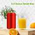 Set 6, 5.5-ounce Set, 5.5 Mfacoy Small Juice Glasses of Glass Cups, Heavy Base Small Drinking Glass Clear Cups, Thick