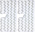 2 Pack Replacement Steaming Mop Pads for Shark Lift-Away & Genius Steam Mop S3973 S5001 S6001 Part # XTP184 & P184WQ