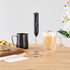 1 Restaurantware-Restpresso Electric Milk Frother, Battery-Operated Electric Foam Maker - With Stand, Stainless Steel