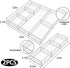 Clear Drawer Organizer, 2 Pieces with 6 Sections & Dividers, Acrylic Makeup Tray for Desk Storage