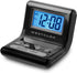 Westclox LCD Digital Bedside Alarm Clock, Black, 3-Inch, Battery Operated with Blue Backlit Display and Snooze Function