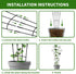 2 Pack 30 Inch Taller Plant Trellis for Potted Climbing Plants Indoor,Expandable Metal Garden Trellis for Climbing
