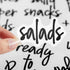Talented Kitchen 158 Pieces Food Storage Labels for Glass Containers, Preprinted Black Script on Clear Stickers (Water