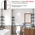 cogardenshower 4 Shelves,54"-114 Corner Shower Caddy Tension Pole - Heavy Duty Floor to Ceiling Shower Organizer