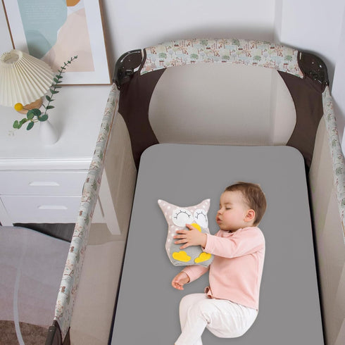 38'' 24'', 2 Pack Biloban Mini Crib Sheets Fitted Waterproof x Mattress Protector Cover Fits for Dream on Me/Newton