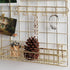 Metal Mesh Wall Grid Panel Hanging Basket, Decorative Desk Storage Organizer for Office, Set of 5, Gold